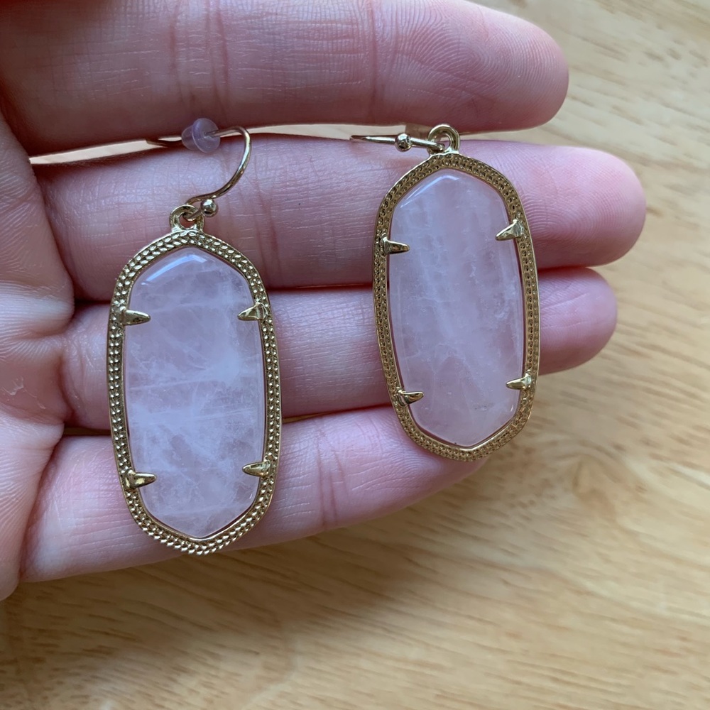 Kendra Scott Earrings Rose Quarts